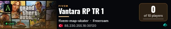 Vantara RP TR 1 live status badge