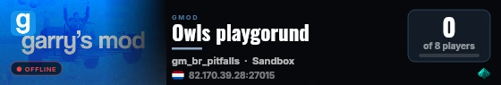 Owls playgorund live status badge