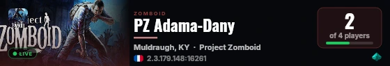 PZ Adama-Dany live status badge