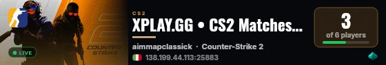 XPLAY.GG • CS2 Matches #721 live status badge