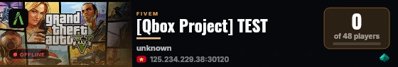 [Qbox Project] TEST live status badge