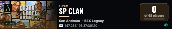 SP CLAN live status badge