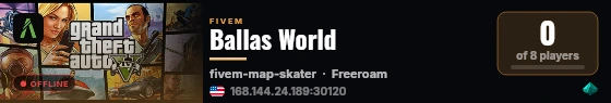Ballas World live status badge