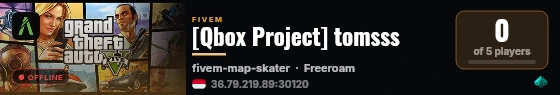 [Qbox Project] tomsss live status badge