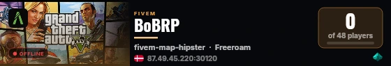 BoBRP live status badge