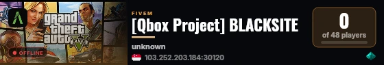[Qbox Project] BLACKSITE live status badge