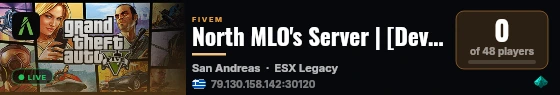 North MLO's Server | [Development Server] live status badge