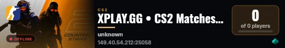 XPLAY.GG • CS2 Matches #10 live status badge
