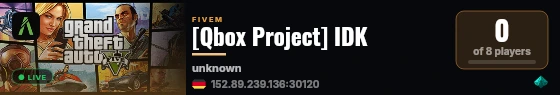 [Qbox Project] IDK live status badge