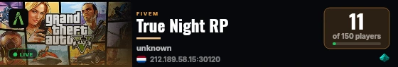 True Night RP live status badge