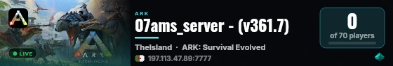 07ams_server - (v361.7) live status badge
