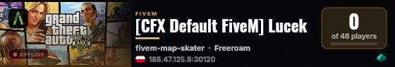 [CFX Default FiveM] Lucek live status badge