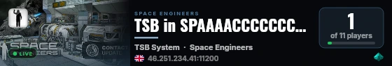 TSB in SPAAAACCCCCCCCEEE live status badge