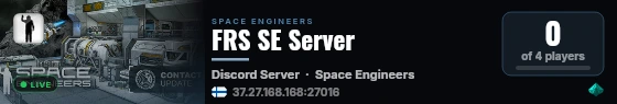 FRS SE Server live status badge