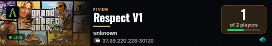 Respect V1  live status badge