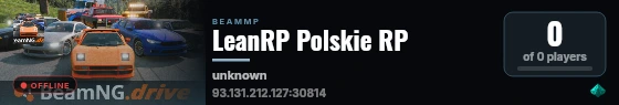 LeanRP Polskie RP live status badge