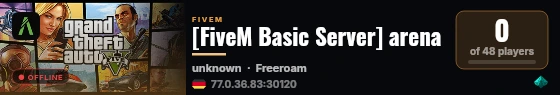 [FiveM Basic Server] arena live status badge