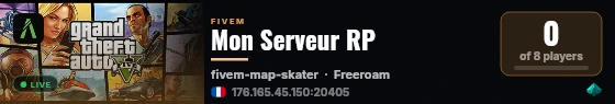 Mon Serveur RP live status badge