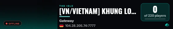 [VN/VIETNAM] KHUNG LONG CON | HDK | VOIP | khunglongcon.islepilot.eu live status badge
