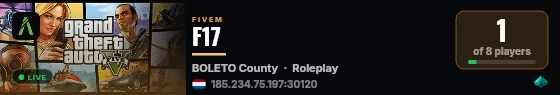 F17 live status badge