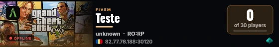 Teste live status badge