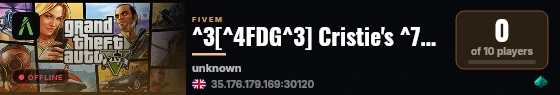 ^3[^4FDG^3] Cristie's ^7Development City live status badge