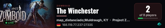 The Winchester live status badge
