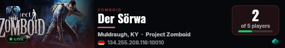 Der Sörwa live status badge