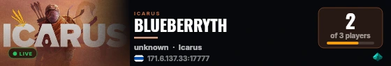 BLUEBERRYTH live status badge
