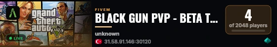BLACK GUN PVP - BETA TEST live status badge