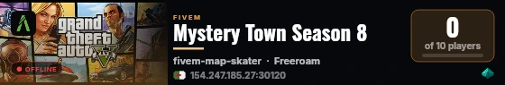 Mystery Town Season 8 live status badge