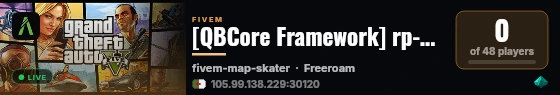[QBCore Framework] rp-wow live status badge