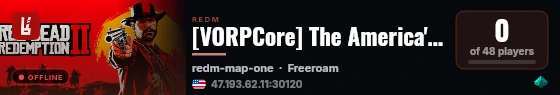 [VORPCore] The America's RP live status badge