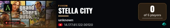 STELLA CITY live status badge