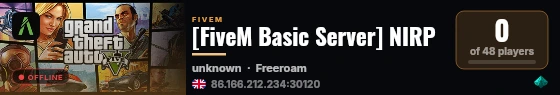 [FiveM Basic Server] NIRP live status badge