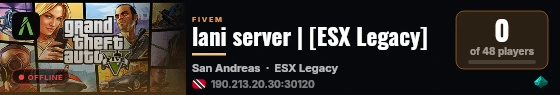 lani server | [ESX Legacy] live status badge