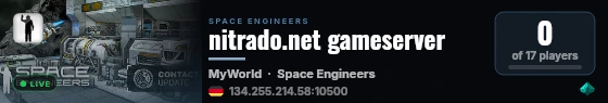 nitrado.net gameserver live status badge