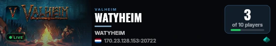 WATYHEIM live status badge
