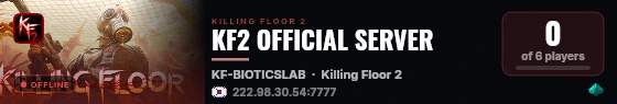 KF2 OFFICIAL SERVER live status badge