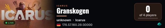 Granskogen live status badge