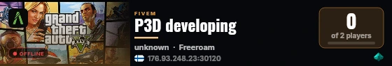 P3D developing live status badge