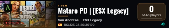 Mataro PD | [ESX Legacy] live status badge