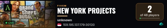 NEW YORK PROJECTS  live status badge