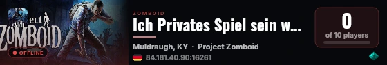 Ich Privates Spiel sein werde live status badge