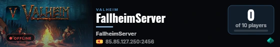 FallheimServer live status badge