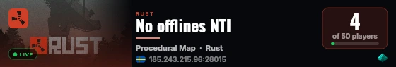 No offlines NTI live status badge