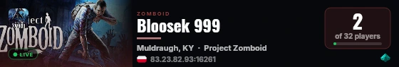 Bloosek 999 live status badge