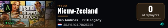 Nieuw-Zeeland live status badge