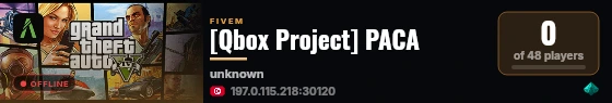 [Qbox Project] PACA live status badge