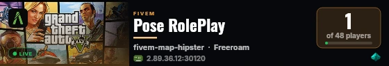 Pose RolePlay live status badge